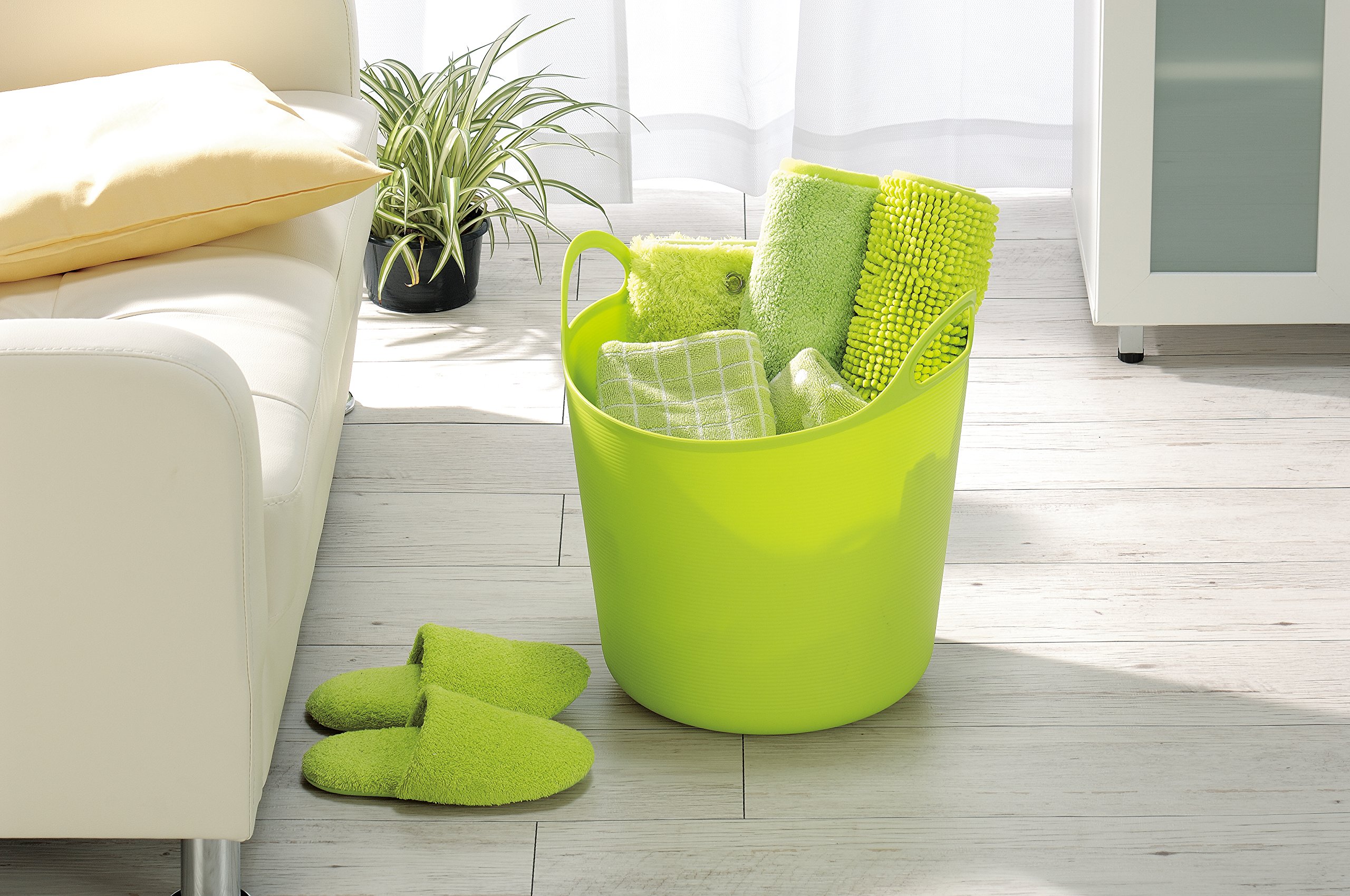 Inomata White Laundry Basket - Large & Versatile -5 Inomata White Laundry Basket - Large & Versatile -5