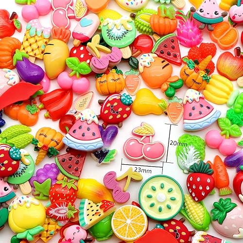 Miniatura 6 de David Angie 50 dijes de resina planar con parte trasera plana de Feliz Navidad, cabujones de resina de Papá Noel, suministros para hacer