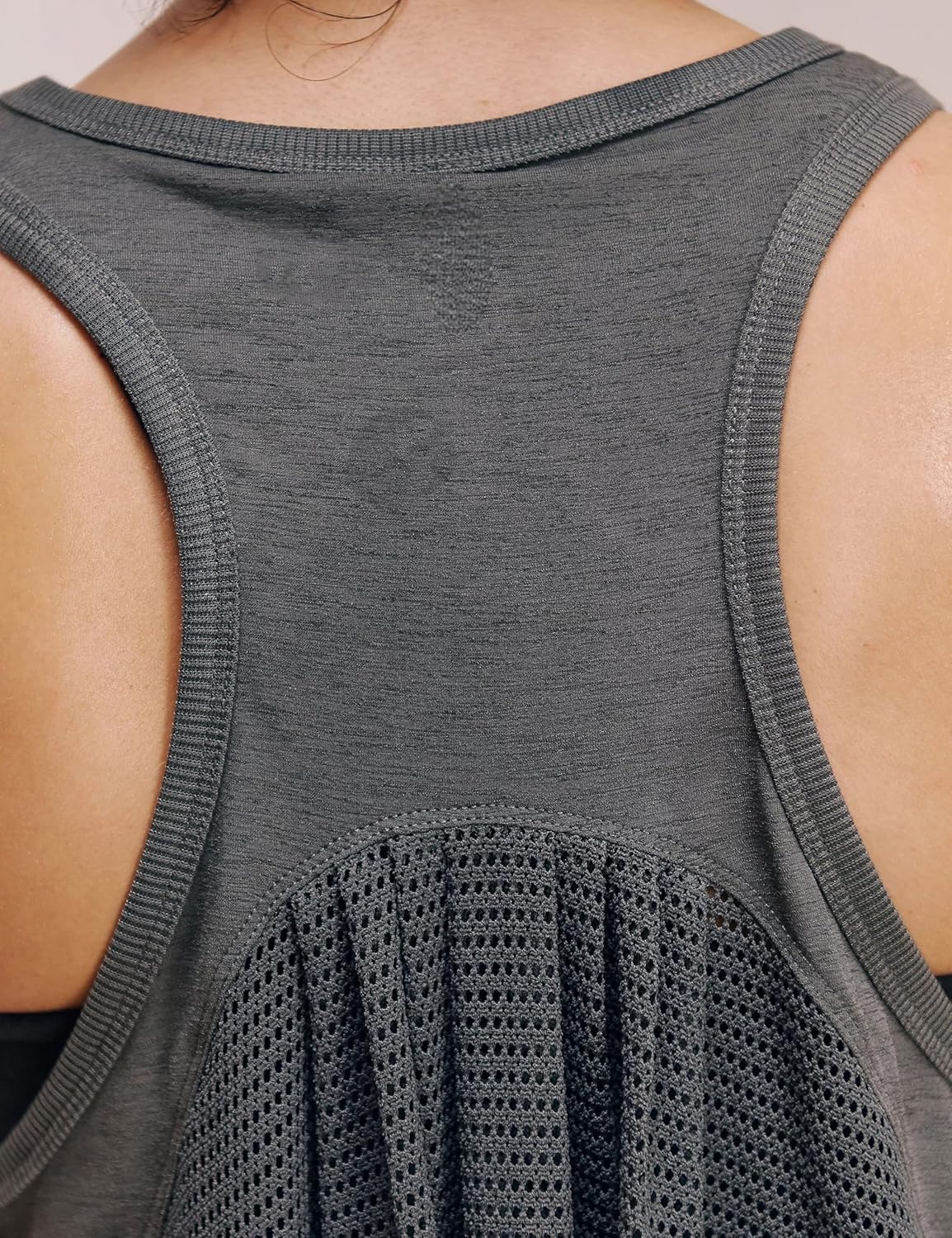 Majdan Women's Workout Tank Tops Athletic Racerback Mesh Sleeveless Crop Tops Gym Yoga Running Shirts - Image 4