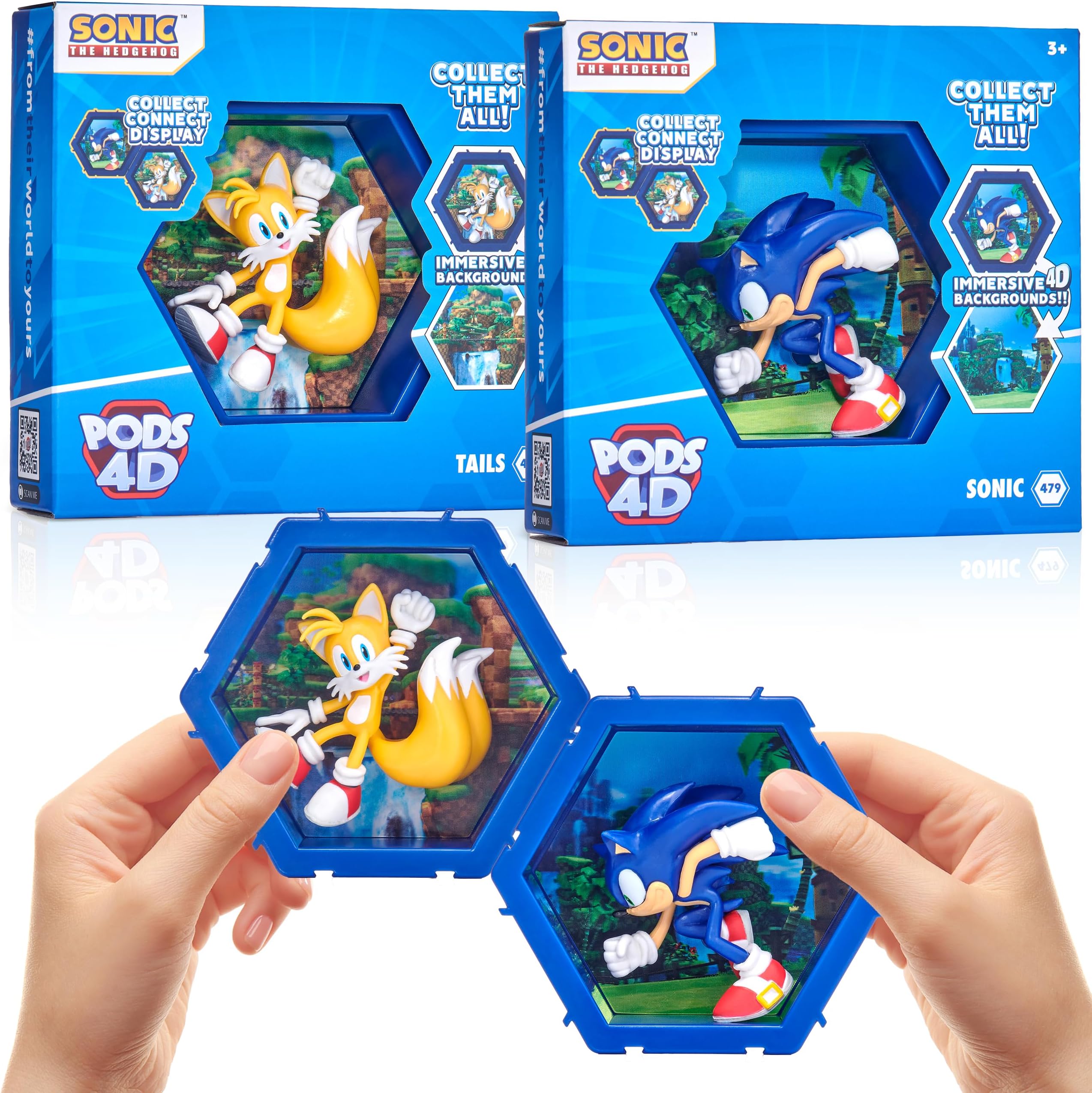 Wow! PODS POD 4D Sonic - Sonic & Tails (2 Pack)