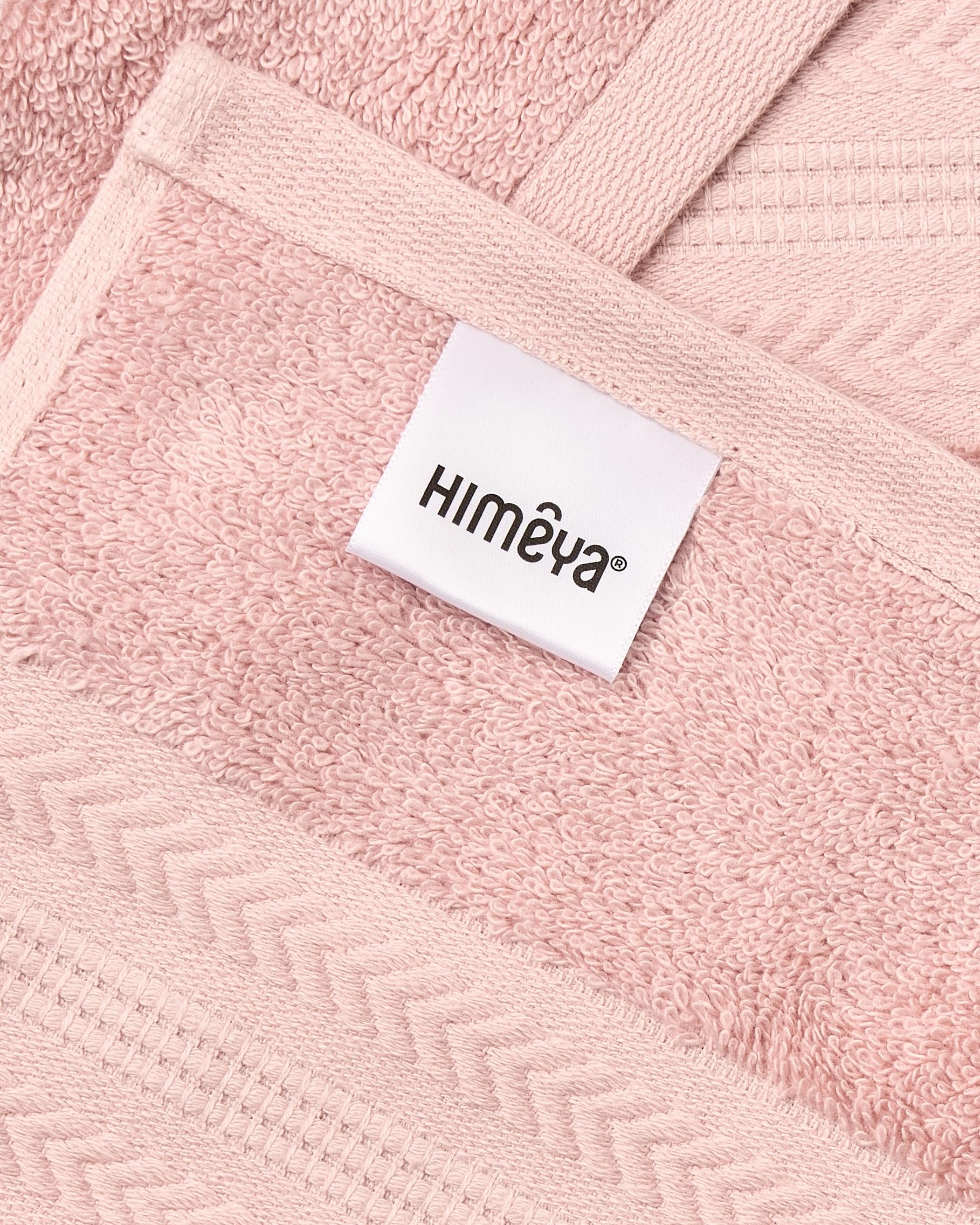 Himeya Toalla de baño de bambú, 600 g/m², 1 toalla de bambú para hombres y mujeres, 100% algodón, 70 x 140 cm, color rosa mantequilla