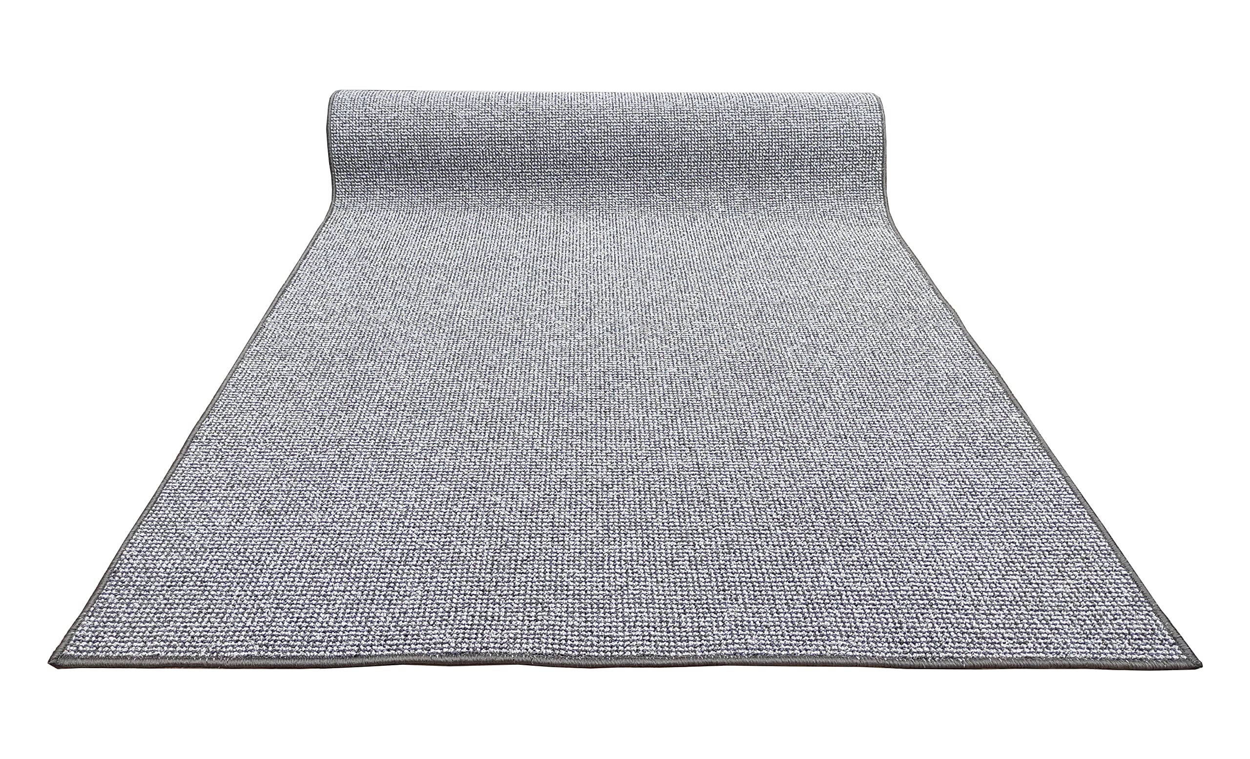 Tadi & Imperio1979 Alfombra para salón Grande, Rustica Efecto Yute Natural sin Pelo para habitación Dormitorio o Cocina, Plata 140x200