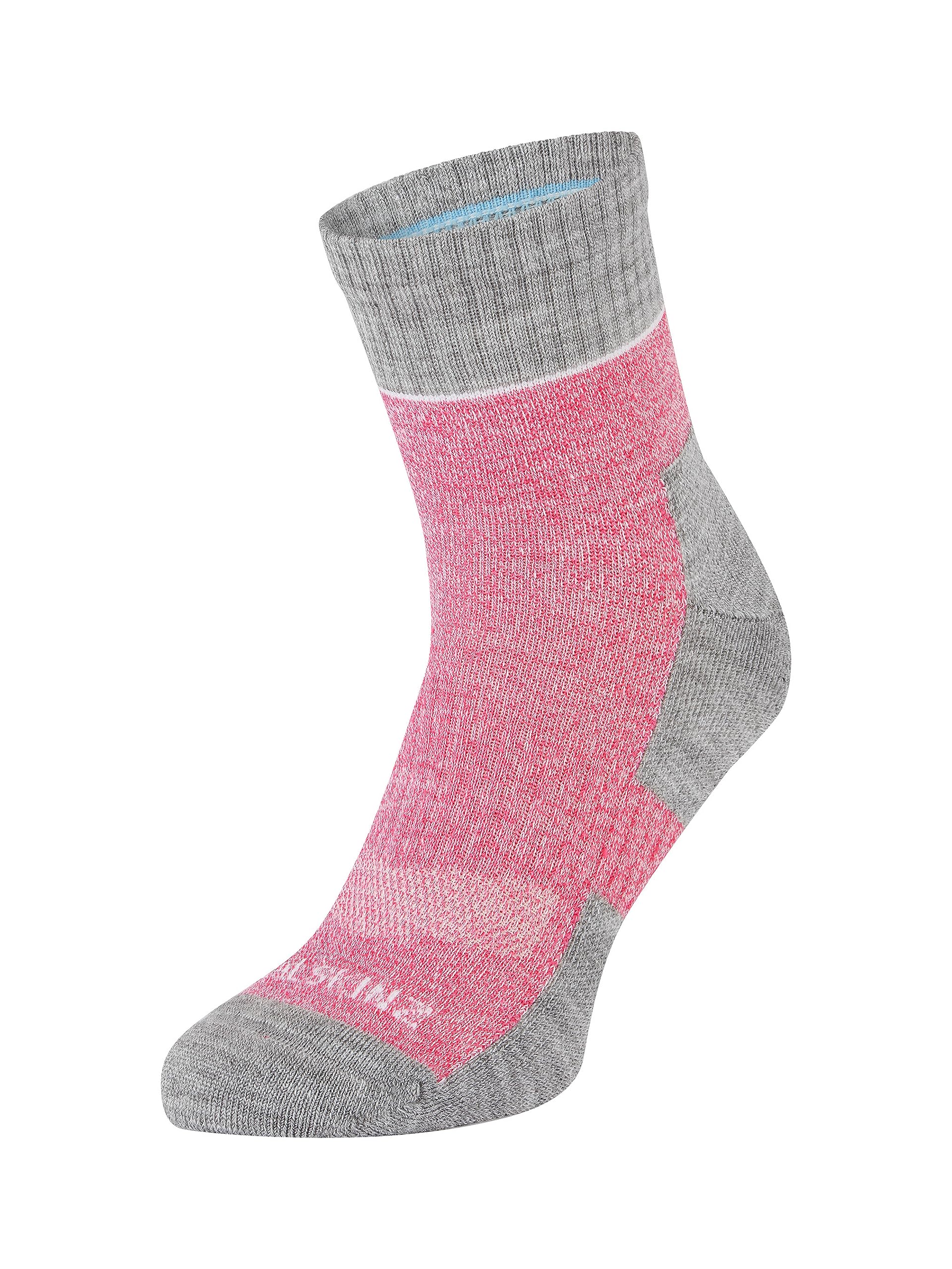 Sealskinz Unisex Pink Morston Solo Quickdry Ankle Length Socks  L
