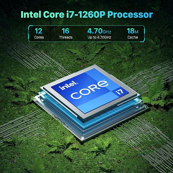 (ASUS NUC) Intel NUC 12 Pro Mini PC, Core i7-1260P (12 cores, 16 threads, up to 4.7GHz) Desktop PC Computer, NUC 12 i7 Barebone Mini Computer NUC Support 8K UHD/WiFi 6E/BT 5.3/Thunderbolt 4/no RAM&SSD - 2