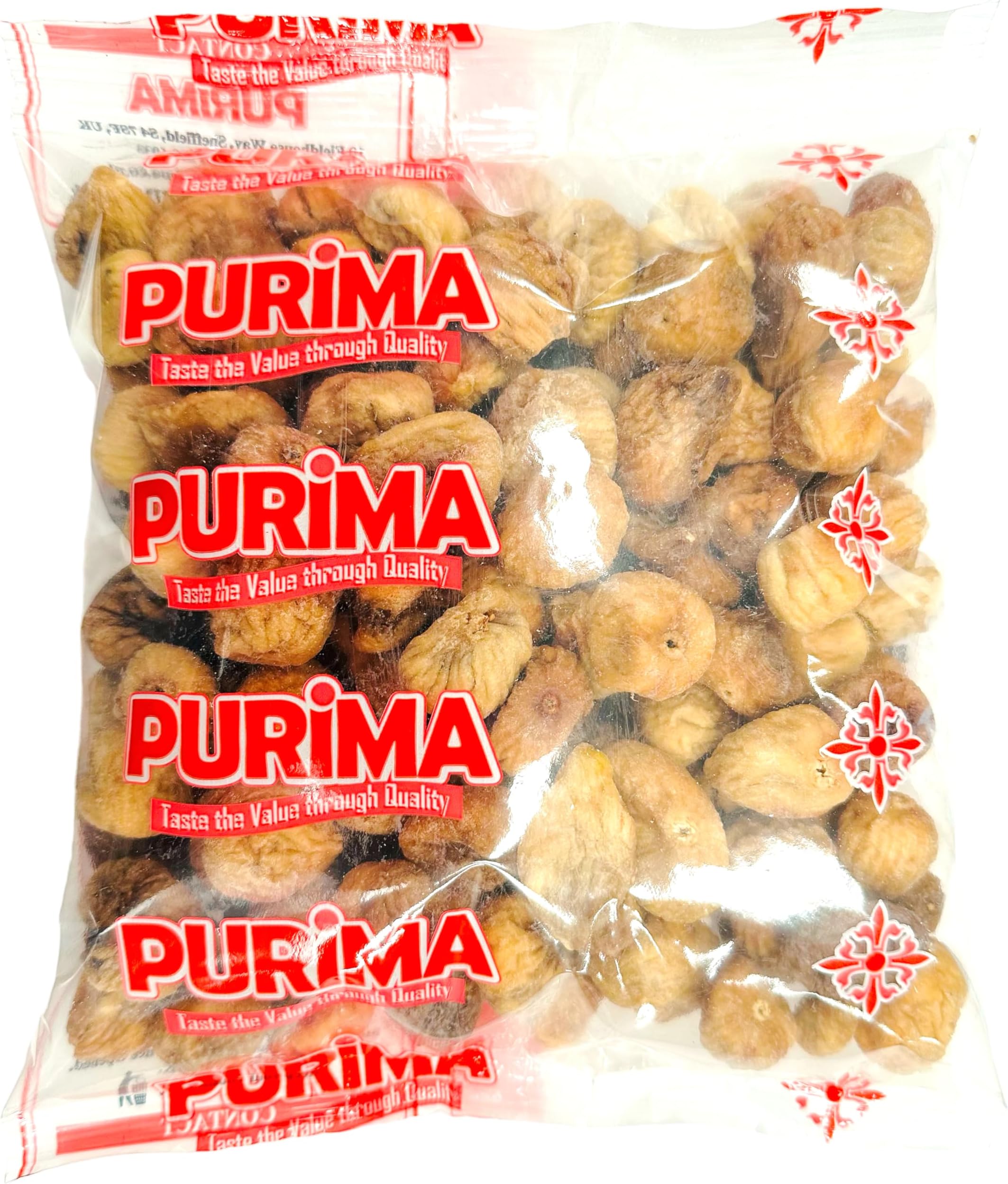 Dried Figs 1kg – Ready to Eat - Premium Sun Dried Turkish Fig Lerida – Natural Soft Fresh Whole Small Baby Fruits Dry No Added Sugar Unsweetened Unsulfured Round – Bulk Non GMO & Vegan - PURIMA