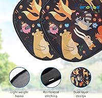 Vista 5 de Parasol para ventanas de coche para bebé - Cubierta bloqueadora de sol y visera para ventanas laterales de coche - Protector de escudo - Parasoles