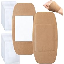 Geiserailie 20 Pcs Extra Large Fabric Bandages 6"x3" with Non-Stick Pad