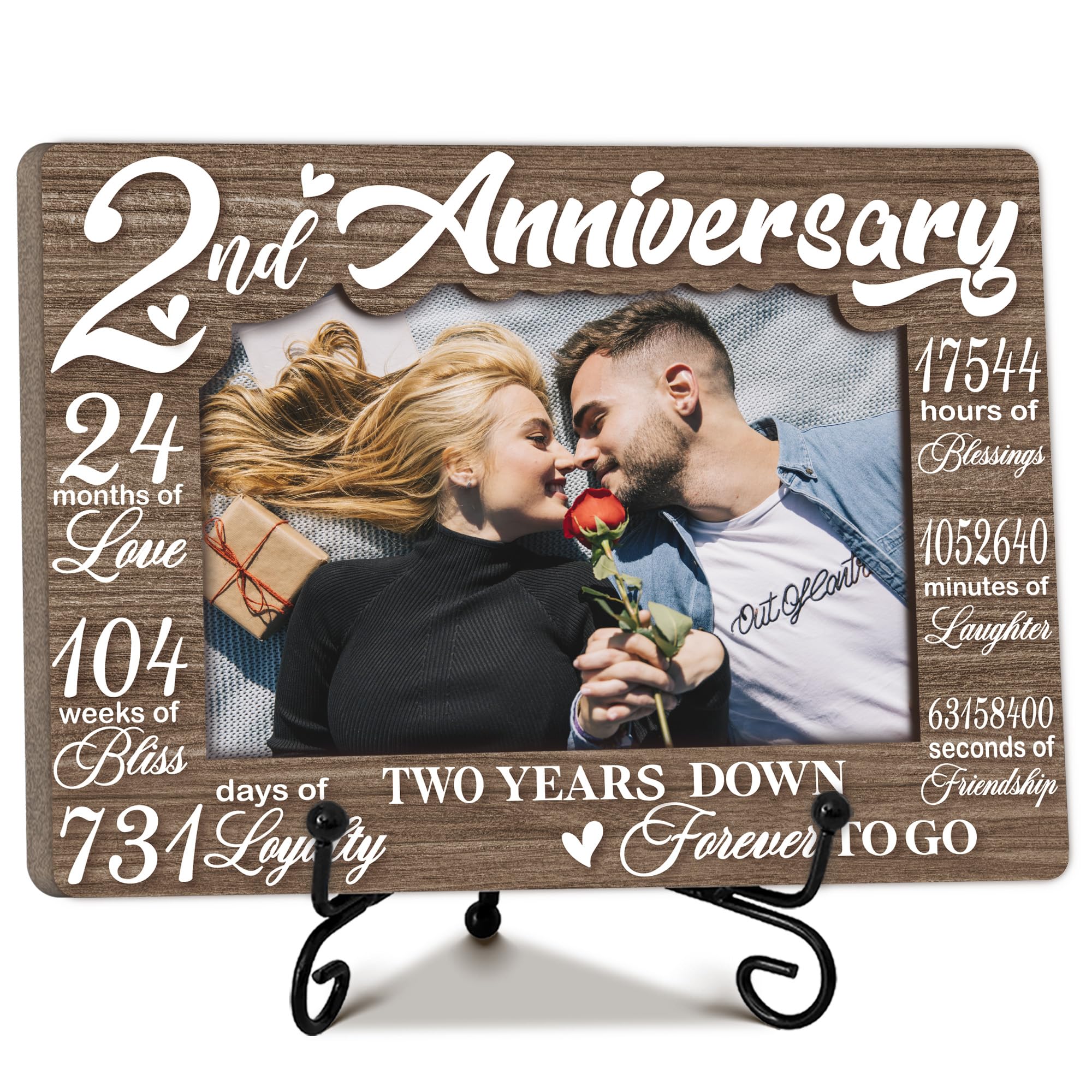 額縁 IT WAS WORTHWHILE DOING THIS Amazon.com - Ogleqoo Happy Anniversary Picture Frame Gifts, 2