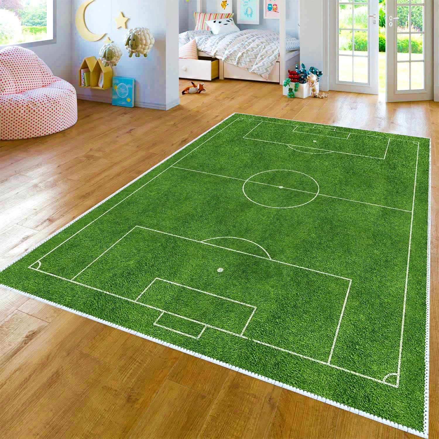 Alfombra con Mapa de Juego de interacción Padres-Hijos, Alfombra de Coche Infantil, Alfombra de Juego Infantil 3D con Pista de Carreras, Antideslizante, para habitación