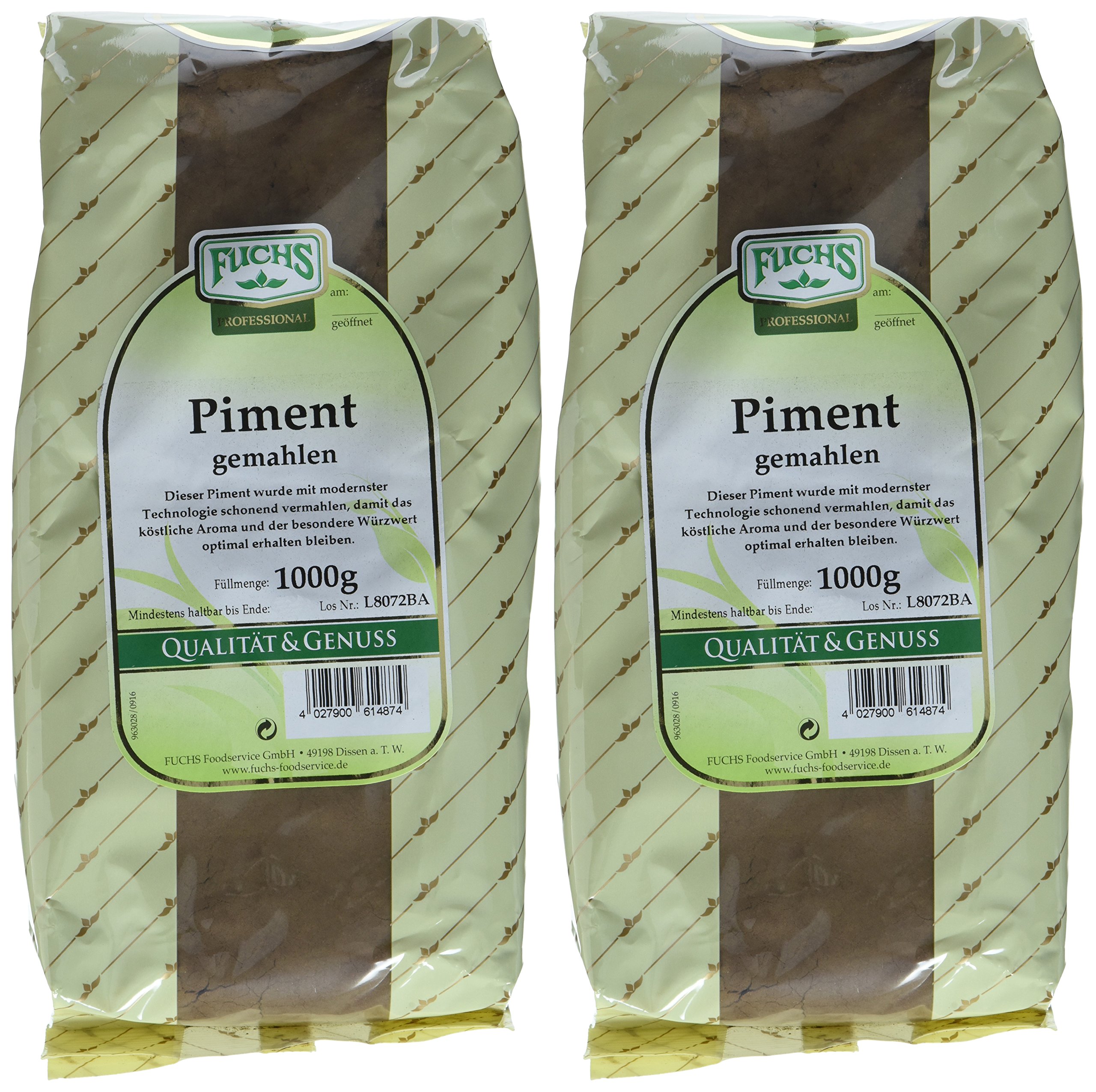 Fuchs Piment gemahlen, 2er Pack (2 x 1 kg)