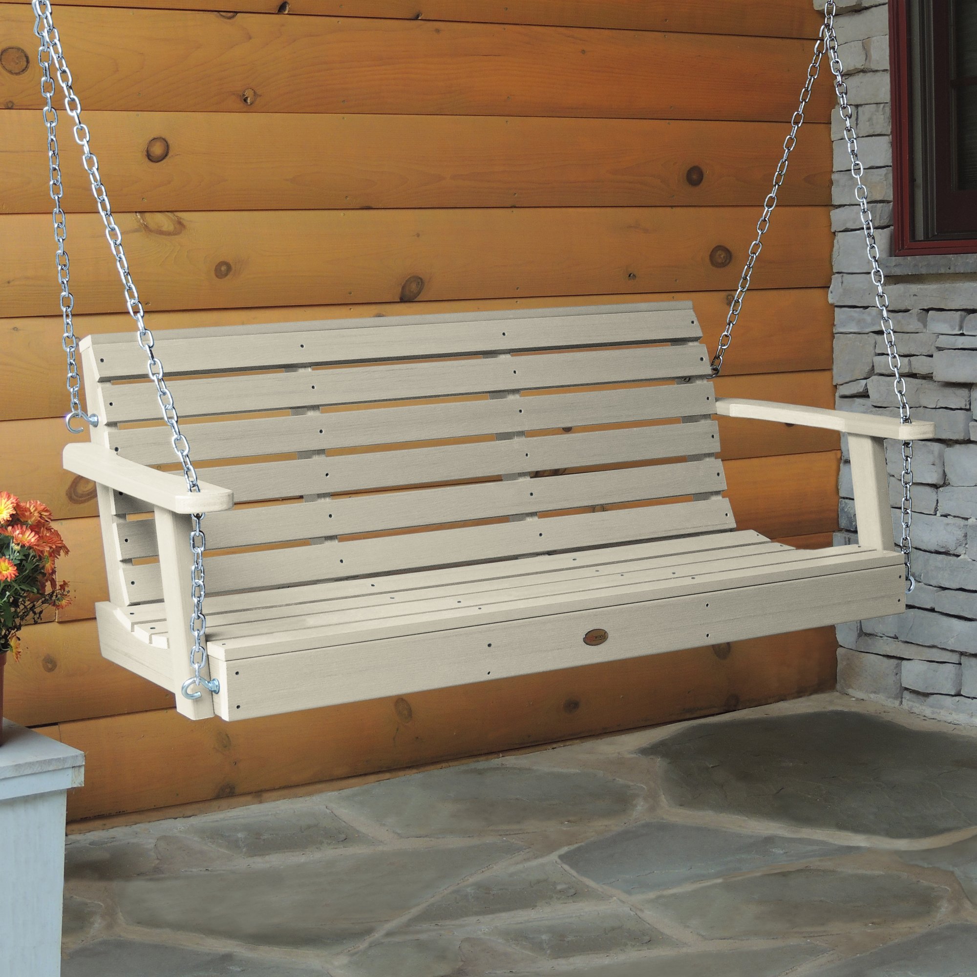 Highwood AD-PORW1-WAE Weatherly Porch Swing, 5 Feet, Whitewash
