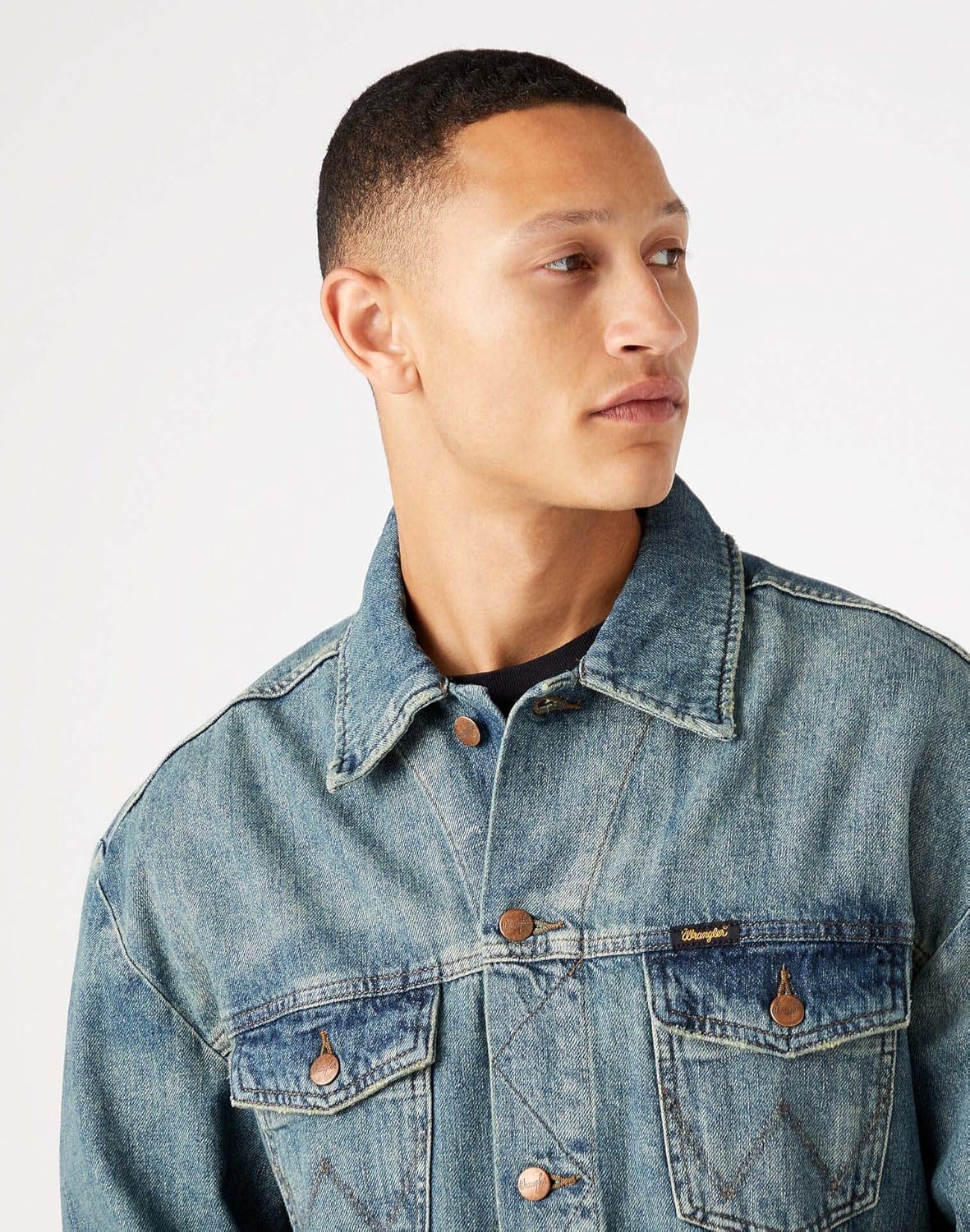 Wrangler Heren Anti Fit Jacket Jeansjas, donkerblauw., XXL