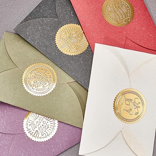 Miniatura 7 de CRASPIRE Sellos de certificado de lámina dorada, calcomanías de libro de lectura, excelencia académica, autoadhesivas, en relieve, 100 unidades,