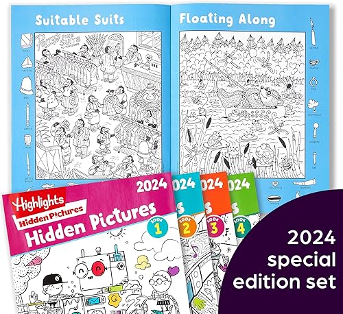 Miniatura 4 de Colección de imágenes ocultas para niños de 6 años en adelante, juego de edición especial 2024, los mejores rompecabezas de imágenes ocultas de la