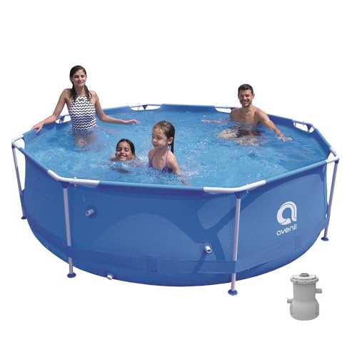 Q Piscina Desmontable Tubular con Filtro DE Cartucho Redonda Ø 300 X 76 CM. FILTRACIÓN 1200 L/H