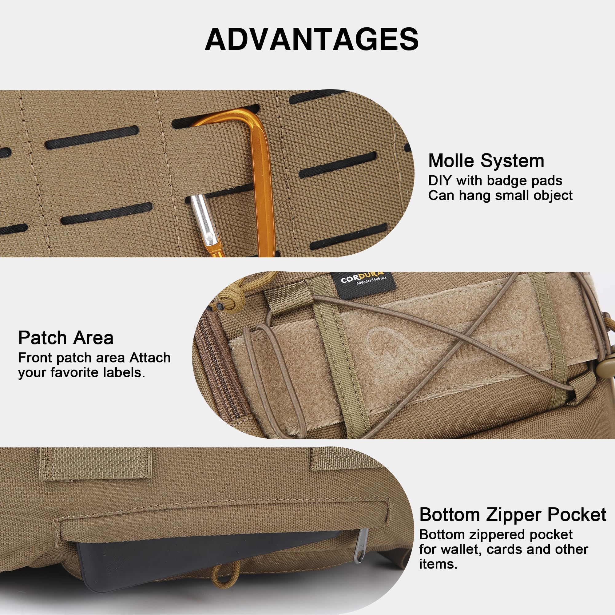 Mardingtop 30L Molle rucksack Tagesrucksäcke Daypack Arbeitsrucksack | Reiserucksack herren Laptop rucksack backpack mit laptopfach für City, Business, Reisen