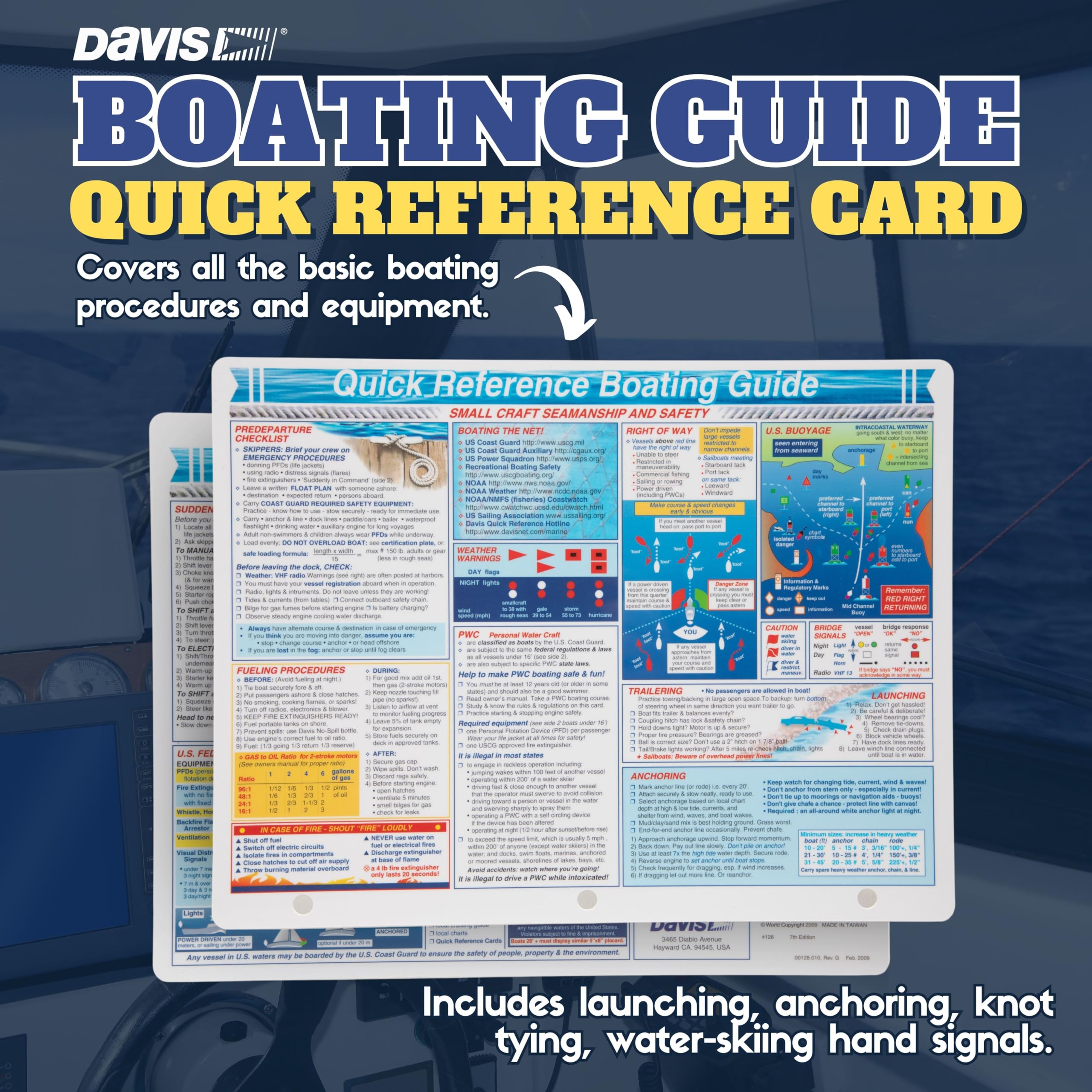 Amazon.com: Davis Instruments Waterproof Boating Quick Reference