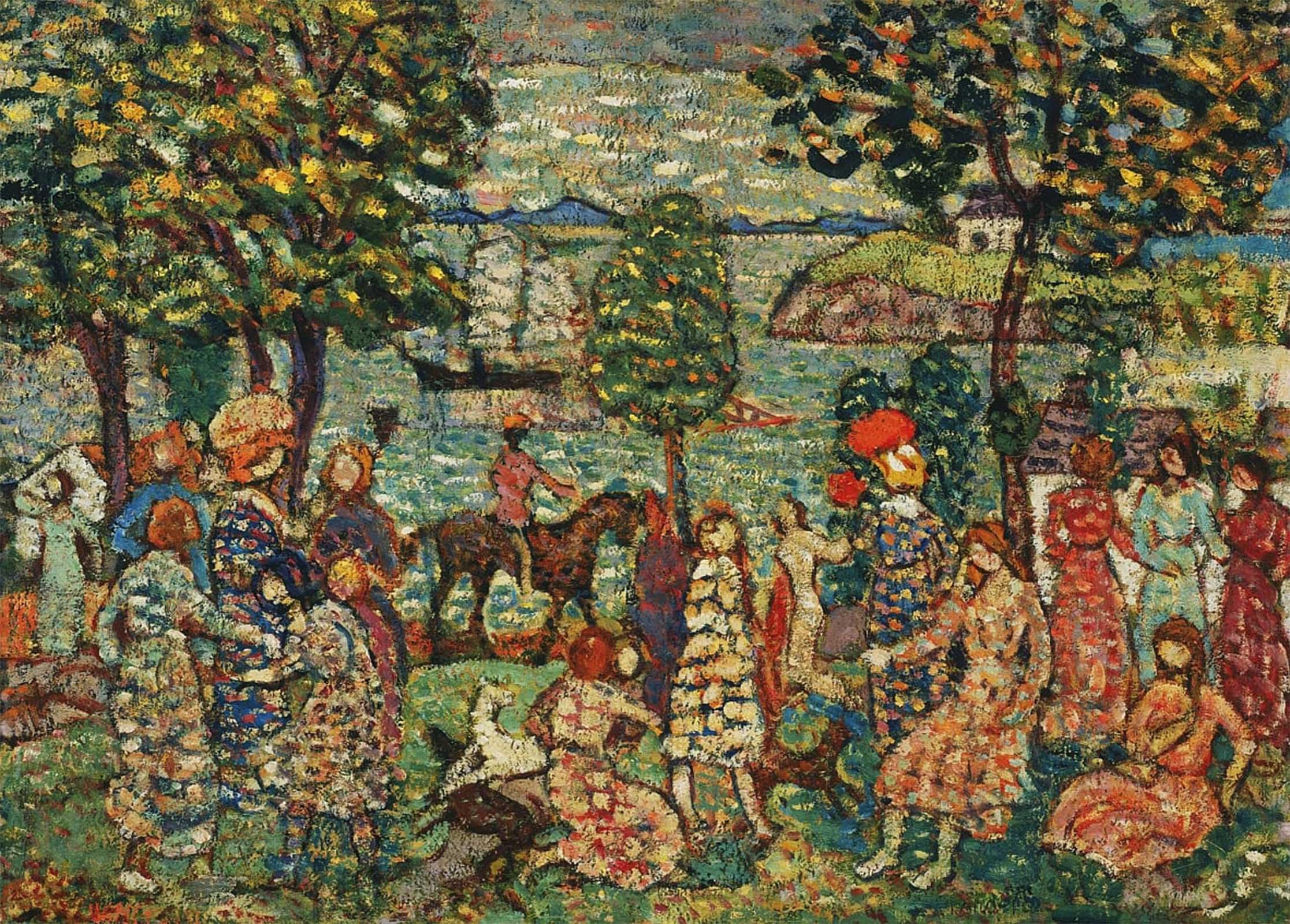 POSTERIIk Famous Print Pop Art Wall Art Graffiti Fantasy by Maurice Brazil Prendergast Art Prints for Home Decor 60x90cm