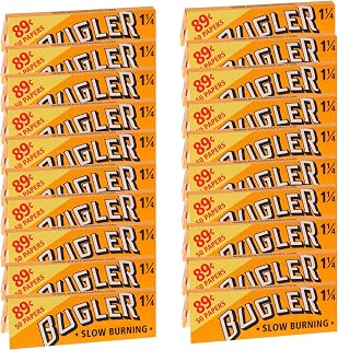 Bugler Orange Slow Burning Cigarette Rolling Papers 1 1/4 (78mm) - 24 Booklets