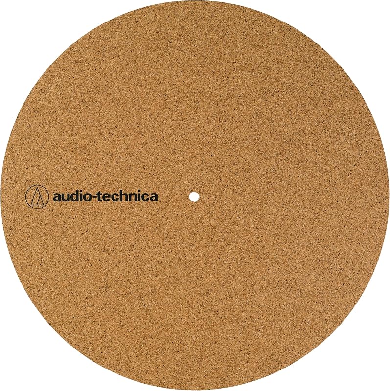 Audio-Technica AT-SMC1 Cork Turntable and Record Player Slipmat for Reduced Resonance, Clearer Sound, 1.6 mm Thick
