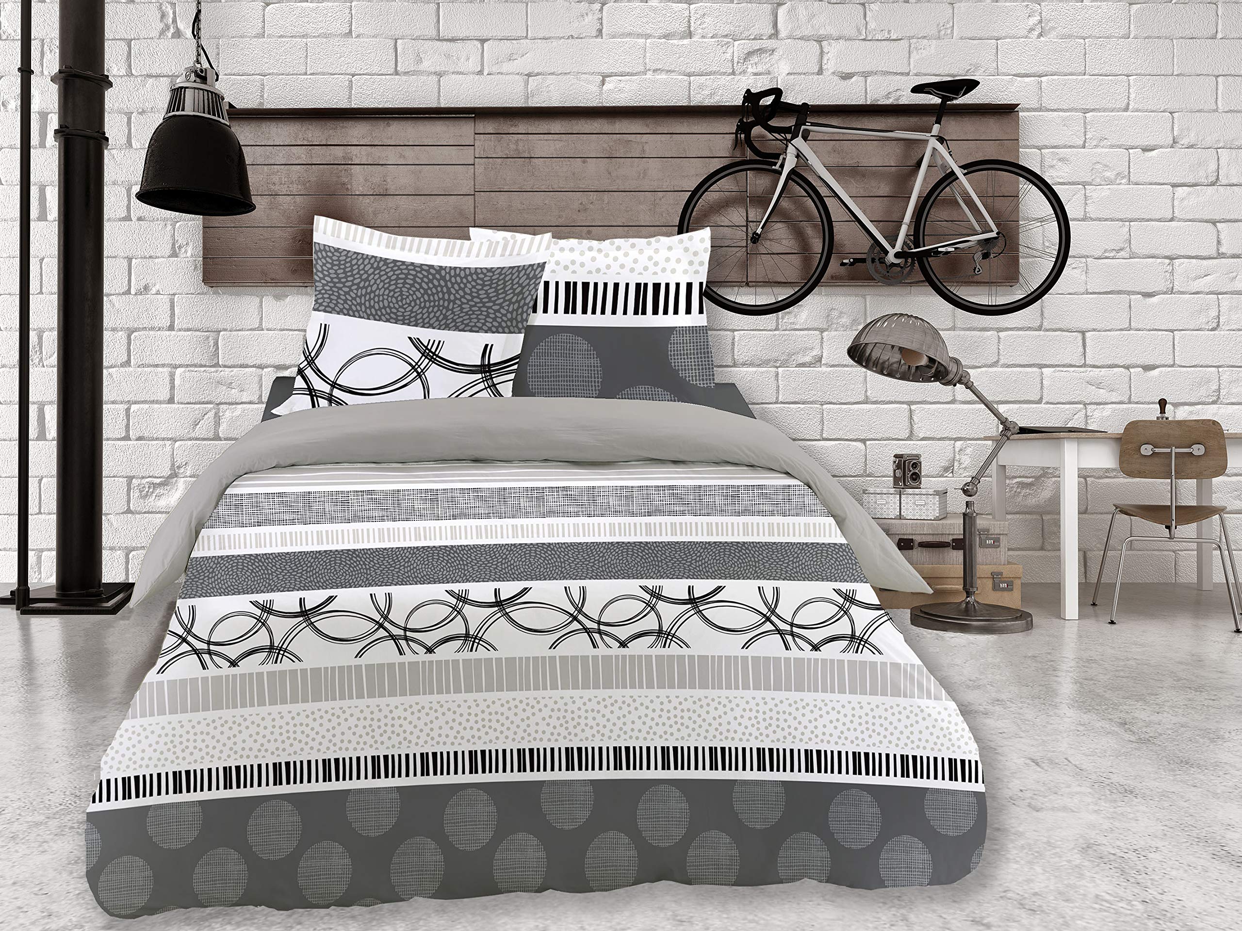 Parure 3 pièces - CALITEX - KENZRA - 240x220 cm - 100% Coton