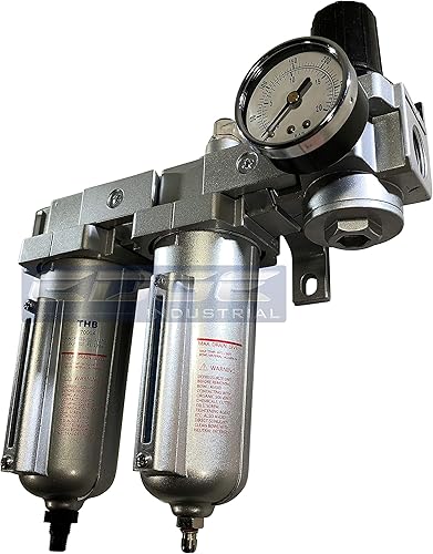 Sistema de secado de aire de tres etapas con clasificación industrial filtro de partículas de aire, filtro coalescente de 0.01 micras y regulador de