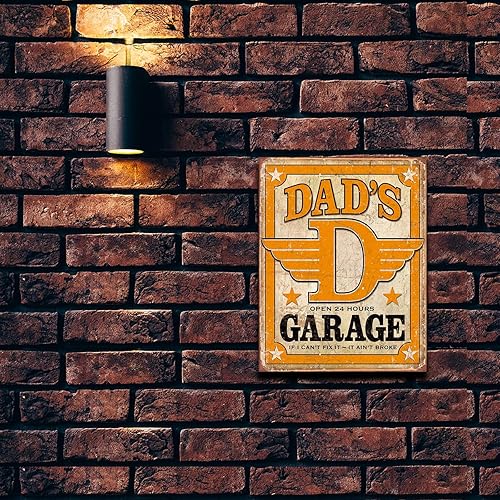 Miniatura 5 de Dad 's cochera Distressed Retro clásico Tin Sign 13x 16en