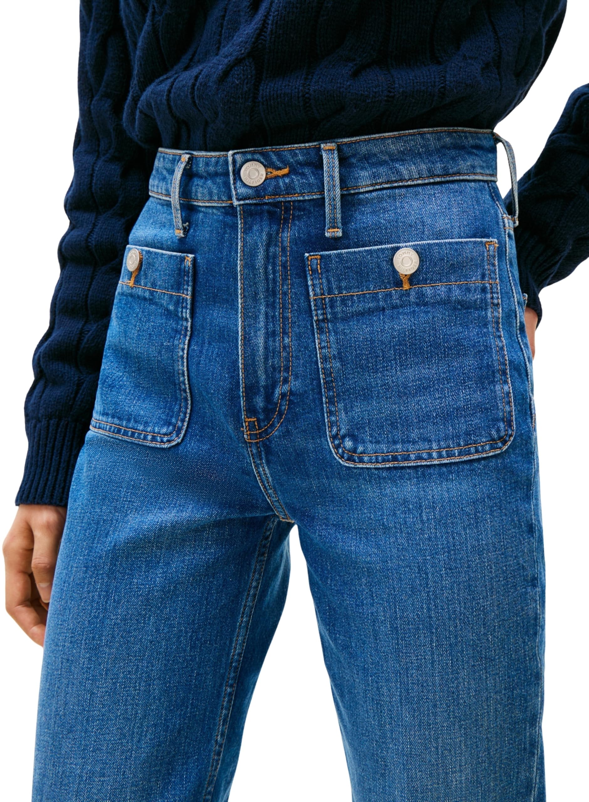 Tommy Hilfiger Vaqueros Mujer FLO Bootcut Talle Alto