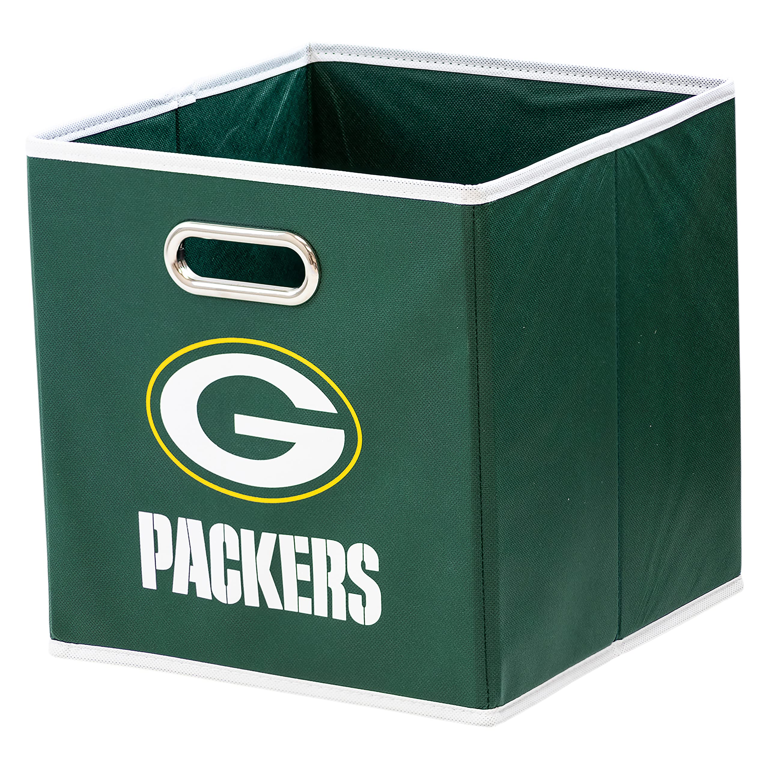 Franklin Sports NFL Storage Bins - Collapsible Cube Container + Basket - NFL Office, Bedroom + Living Room - 11"x11"
