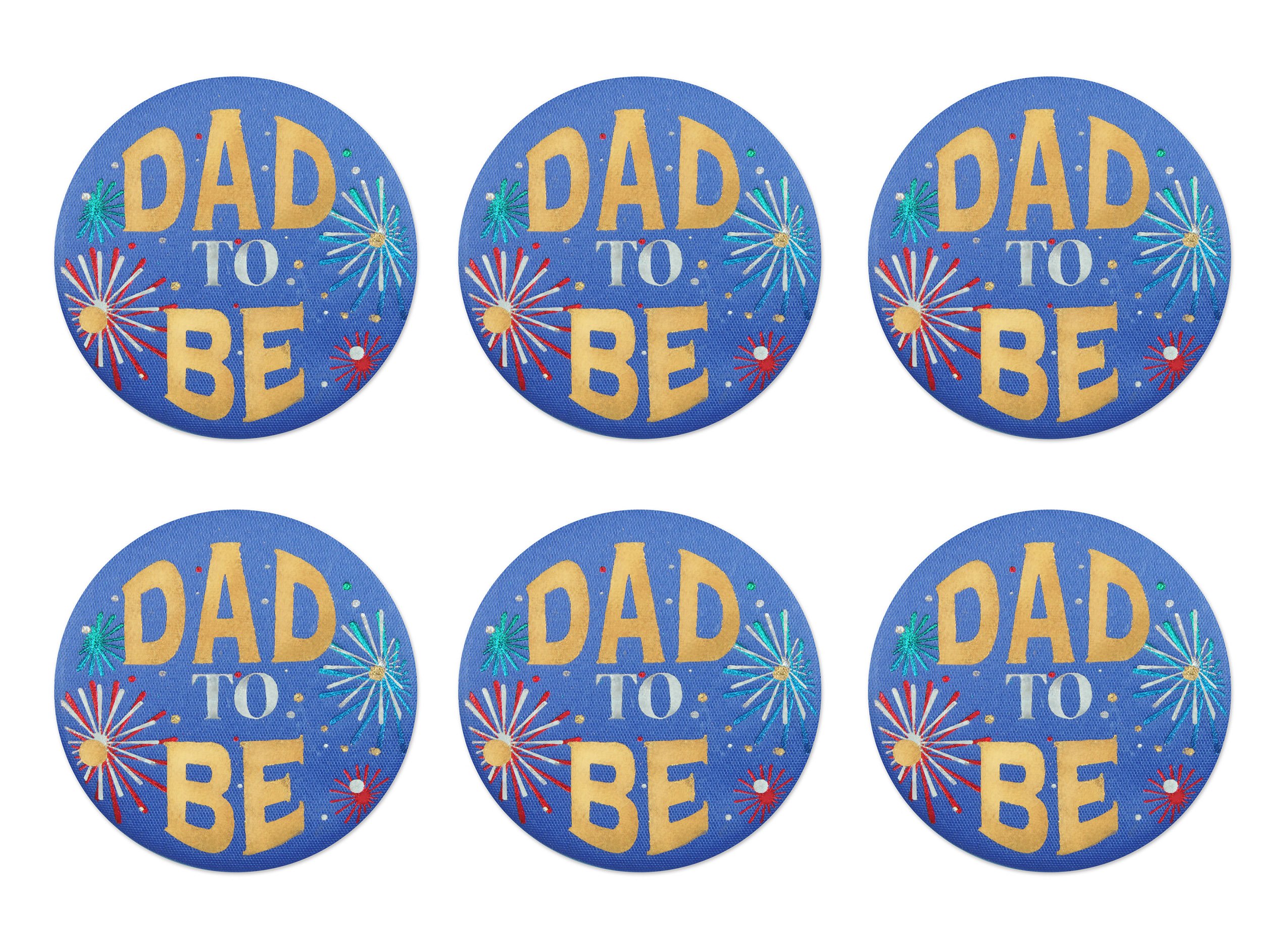 Badge Dad to Be Beistle léopard en satin pour identifier le futur papa