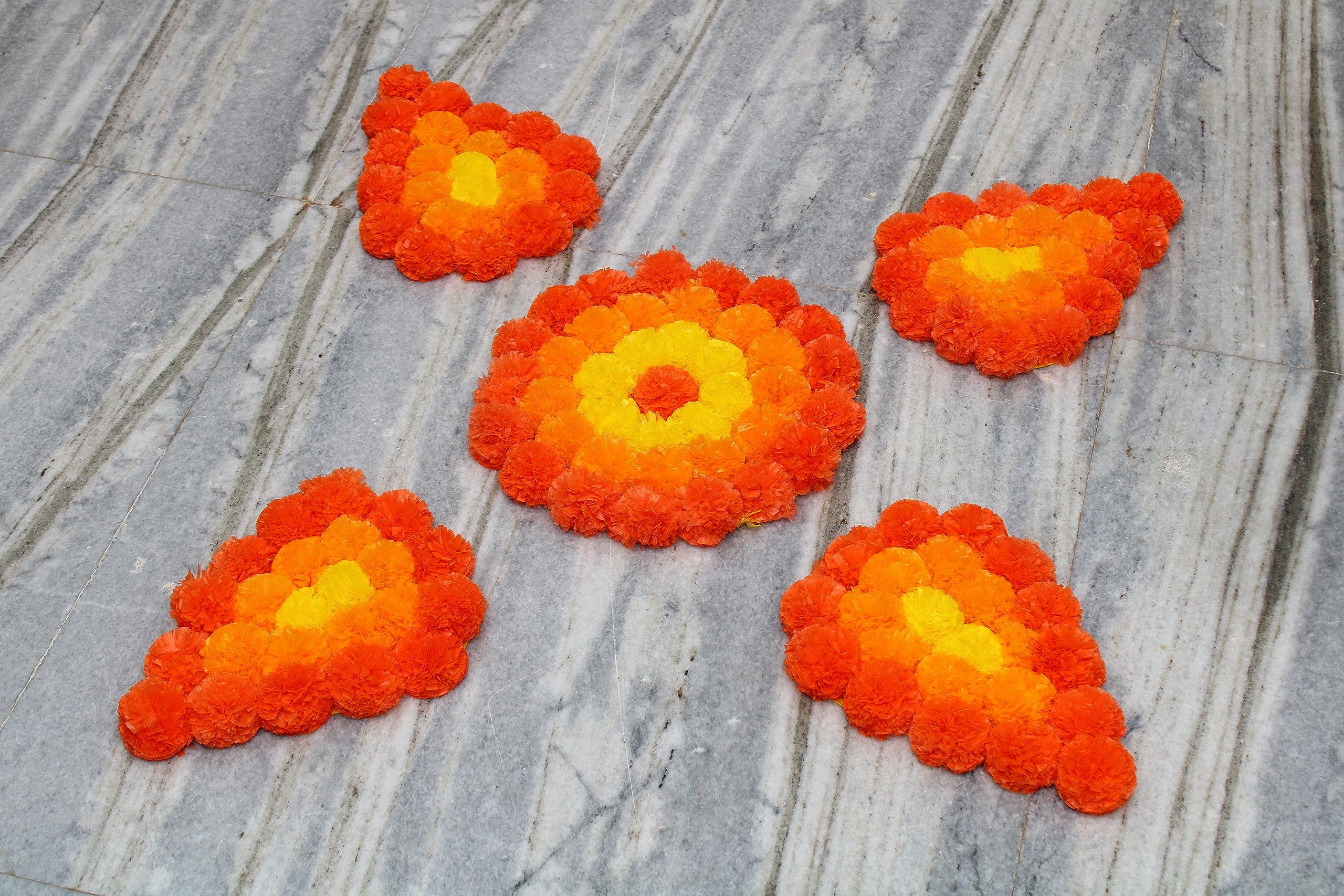 JH Gallery Handmade Artificial Flowers Rangoli Set Decoration Home Decor - Home and Pooja Room Decorative Floor Mats, Diwali Festive for Home Floor Décor (B0C9WRQ6BH) Amazon Price History, Amazon Price Tracker