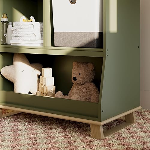 Vista 25 de Storkcraft - Cómoda moderna para bebé con cambiador y cajones (blanco con blanco) - Certificado GREENGUARD Gold Blanco/Blanco