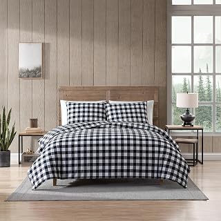 Eddie Bauer - Twin Duvet Cover Set with Sham, Soft & Lightweight