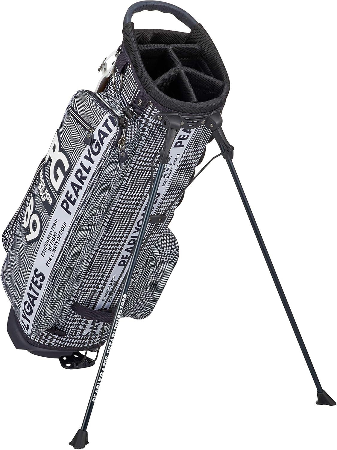 正規品 新品 パーリーゲイツ キャディバッグ グレンチェックロゴ柄