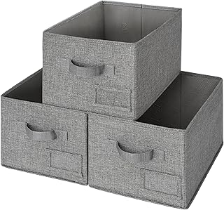 GRANNY SAYS Storage Bins for Shelves, Closet Bins with Label Holders, Fa...