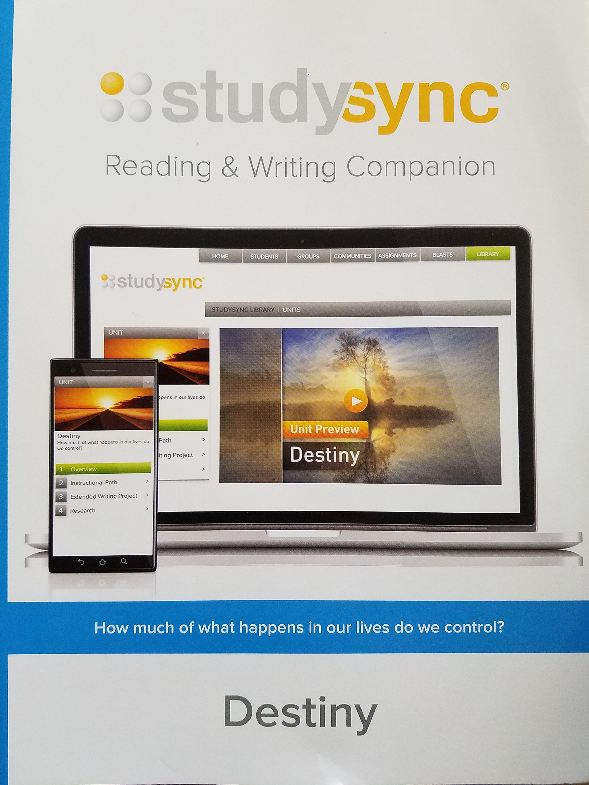 StudySync Grade 10, Reading and Writing Companion Unit 1