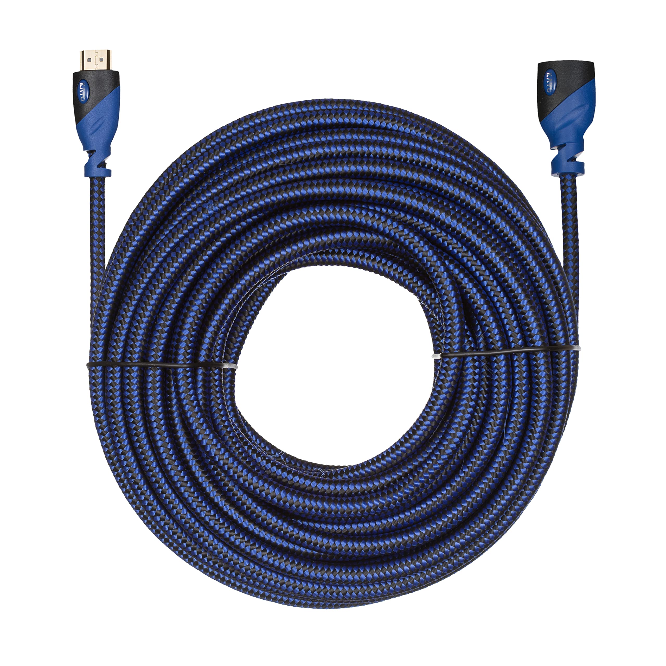 KAYO HDMI Extender - Male to Female, Extension Cable - (1-Pack) High-Speed HDMI Cable (2.0b) Supports: Ethernet, Audio Return, 4K, 3D, HD, 2160p, 18gbs, (Latest Version) HDCP 2.2 Compliant (50FT)