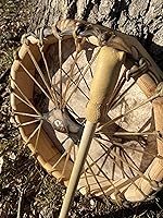 Vista 6 de Tambor de marco estilo nativo americano 13