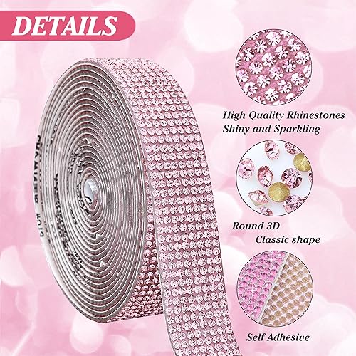 Miniatura 58 de Tiras autoadhesivas de diamantes de imitación de cristal para manualidades con diamantes de imitación de 0.079 pulgadas (0.079 in) para Champán