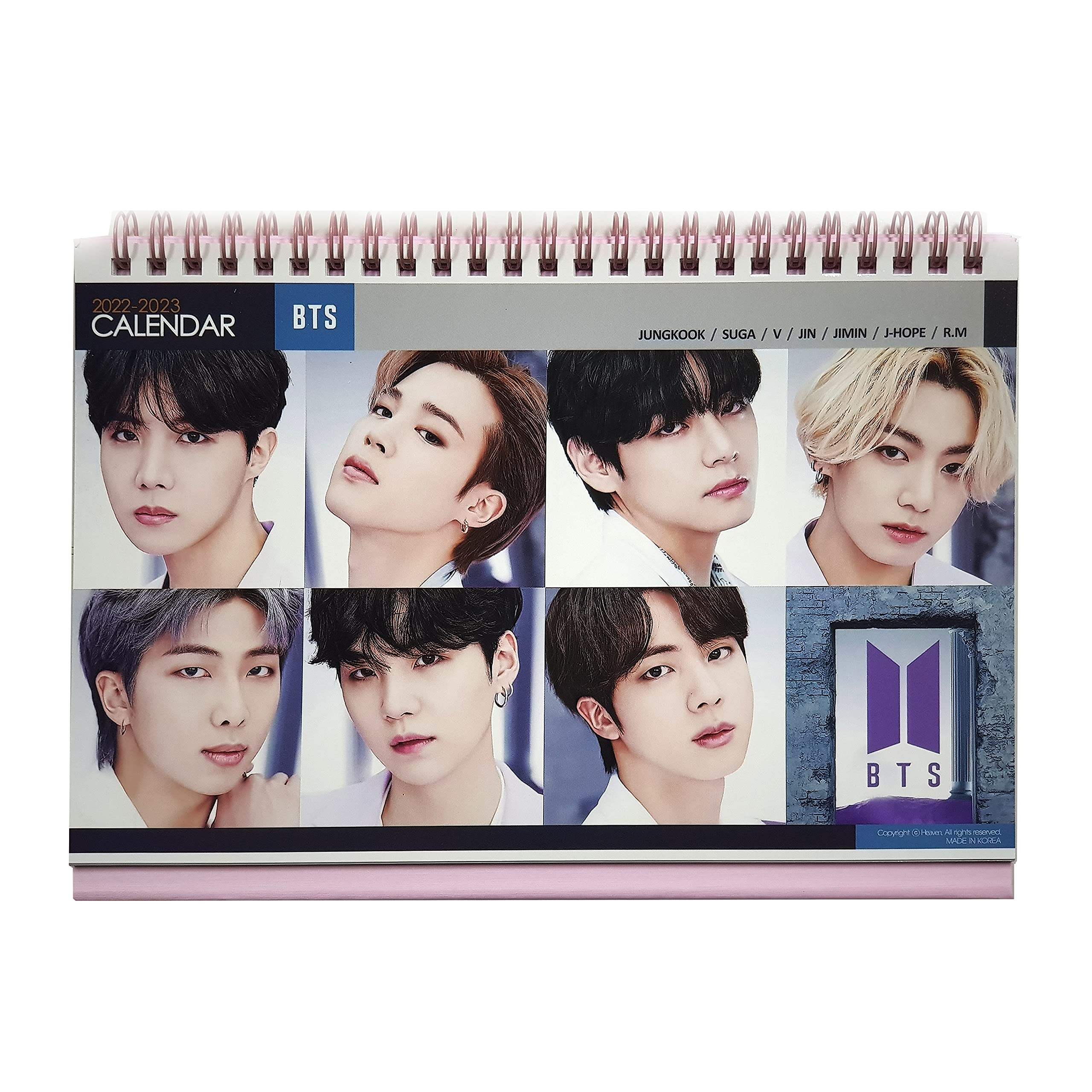 BTS Desk Calendar 2023 (BTS all members) - Amazon.com
