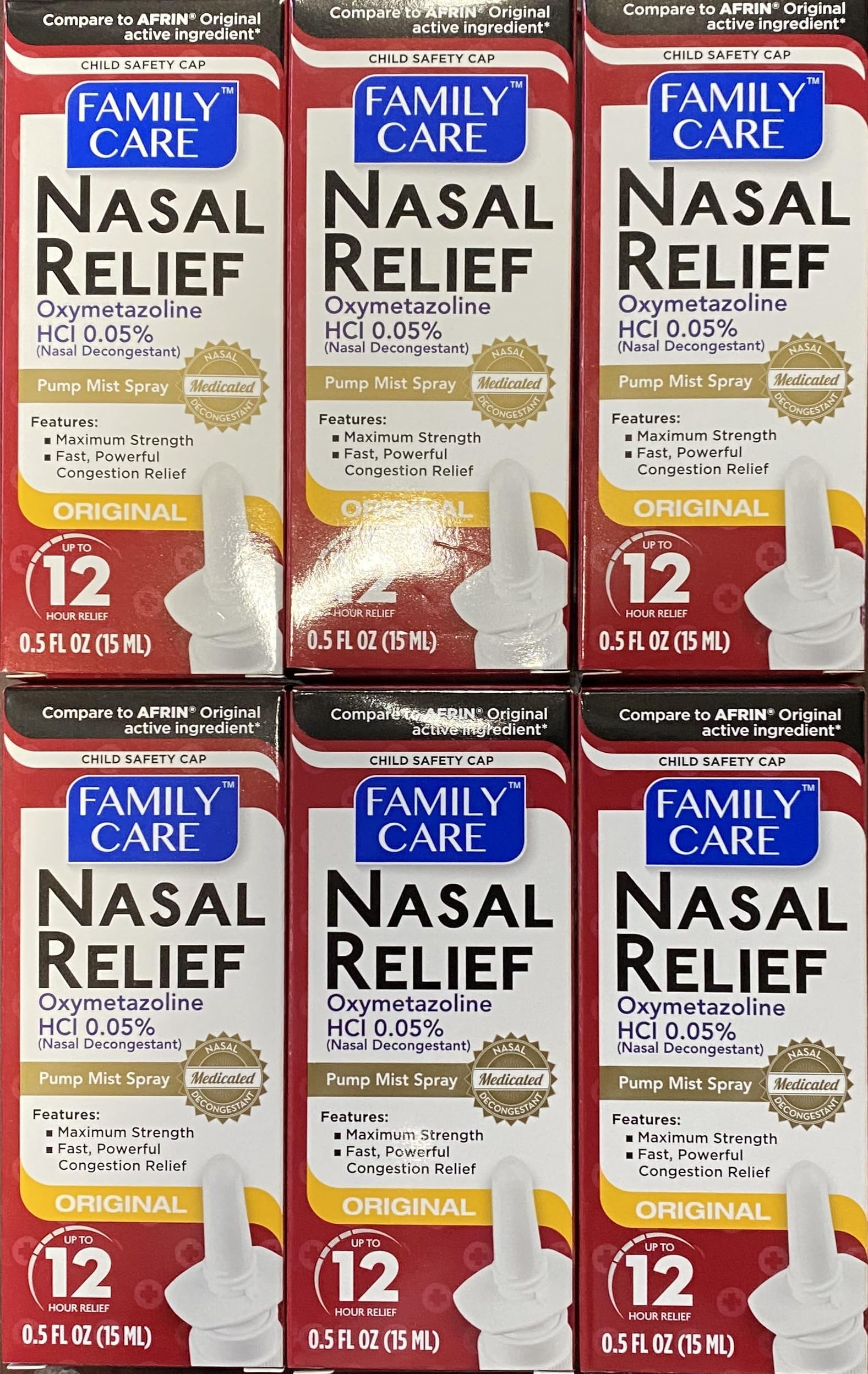 Assured Nasal Relief Spray, 12 Hour Pump Mist Oxymetazoline
