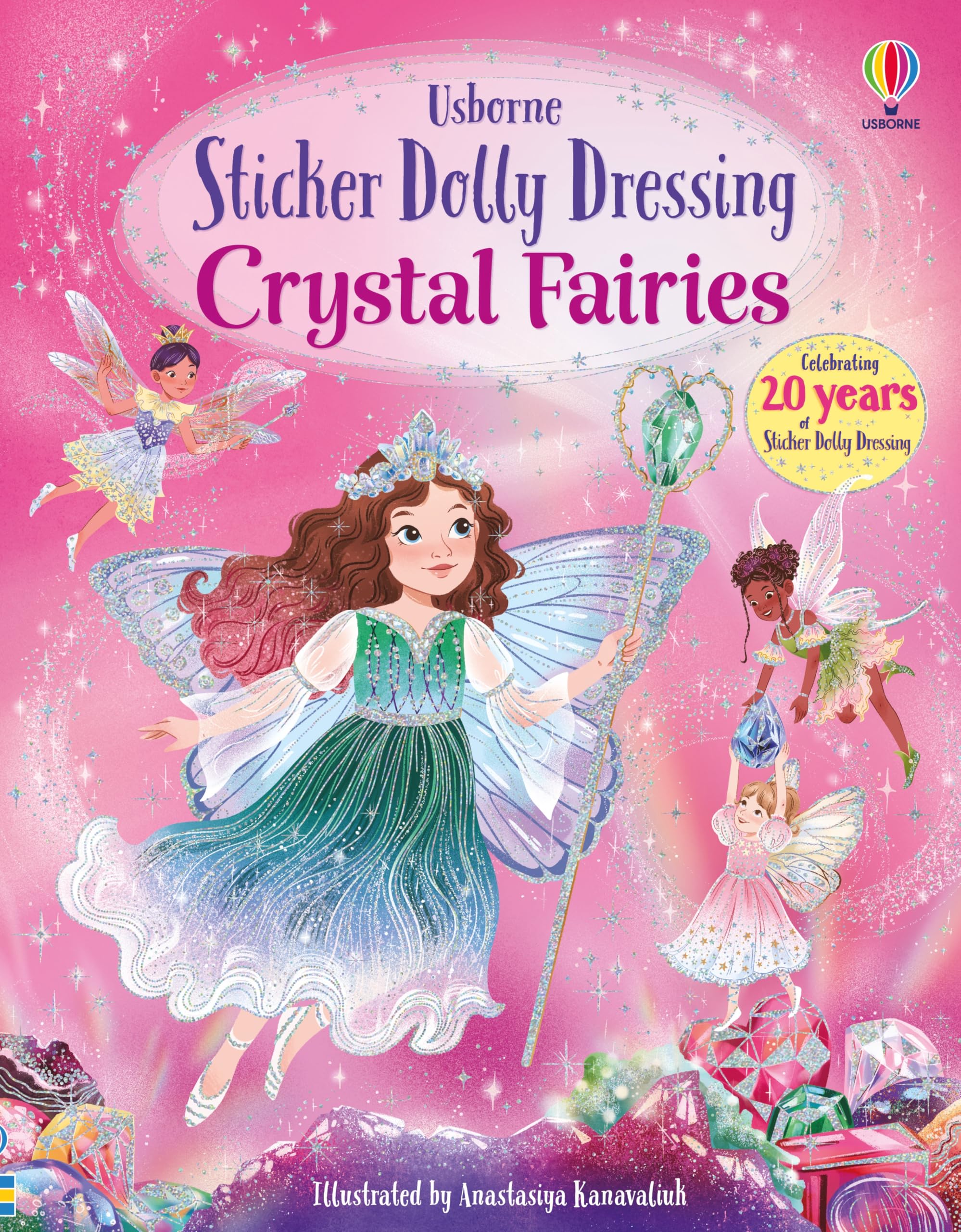 Sticker Dolly Dressing Crystal Fairies by Fiona Watt, Anastas... - 9781836045960