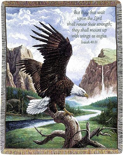 Manual Woodworkers and Weavers, colección Inspirational, Mural de pared con verso y varilla de pináculo, 60 por 50 pulgadas., Algodón, Multicolor,