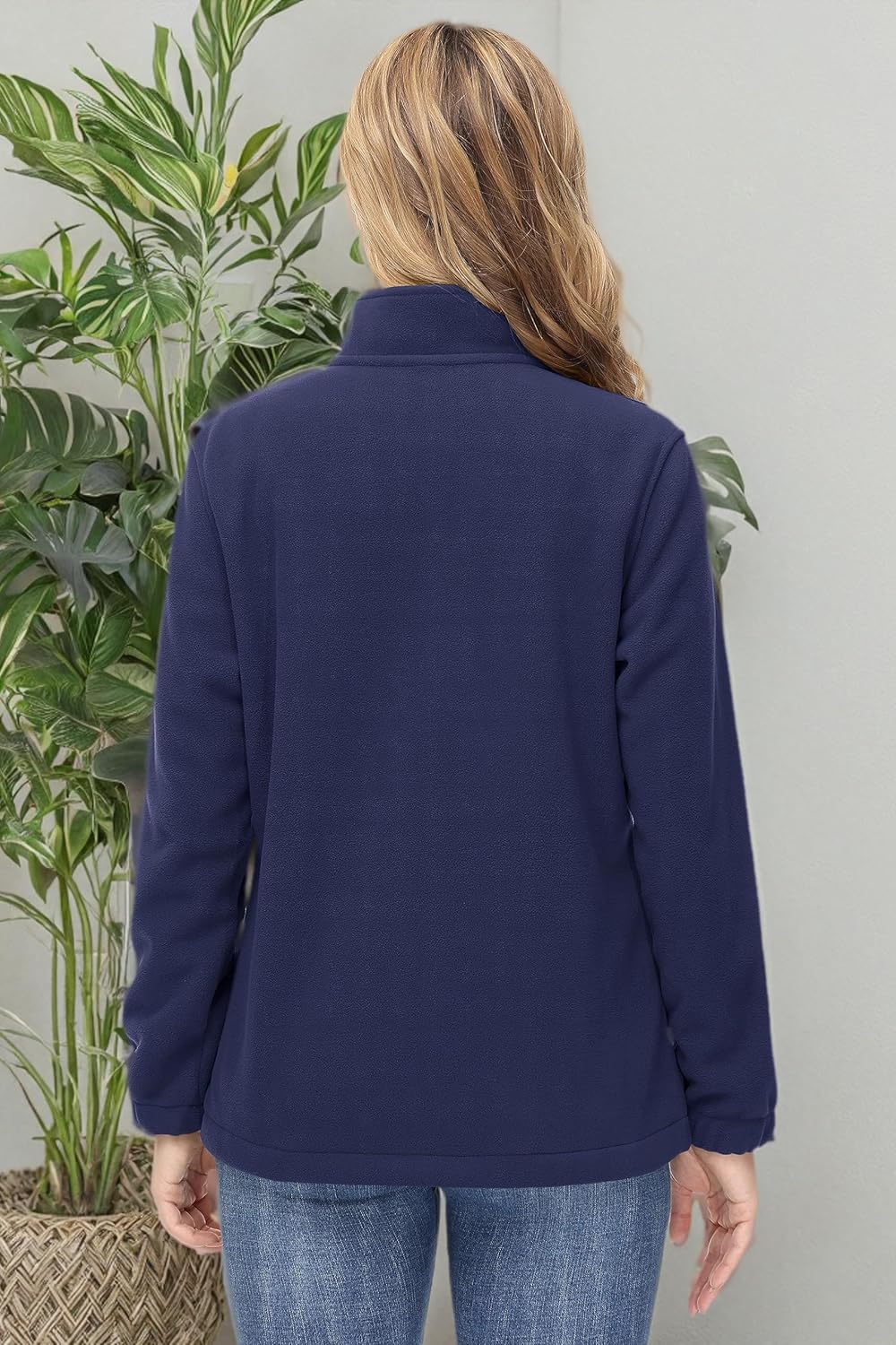 TACVASEN Women's Soft Fleece Jacket Lightweight Full Zip Sweatshirts Coat Casual Winter Warm Sweaters with Pockets - Image 8