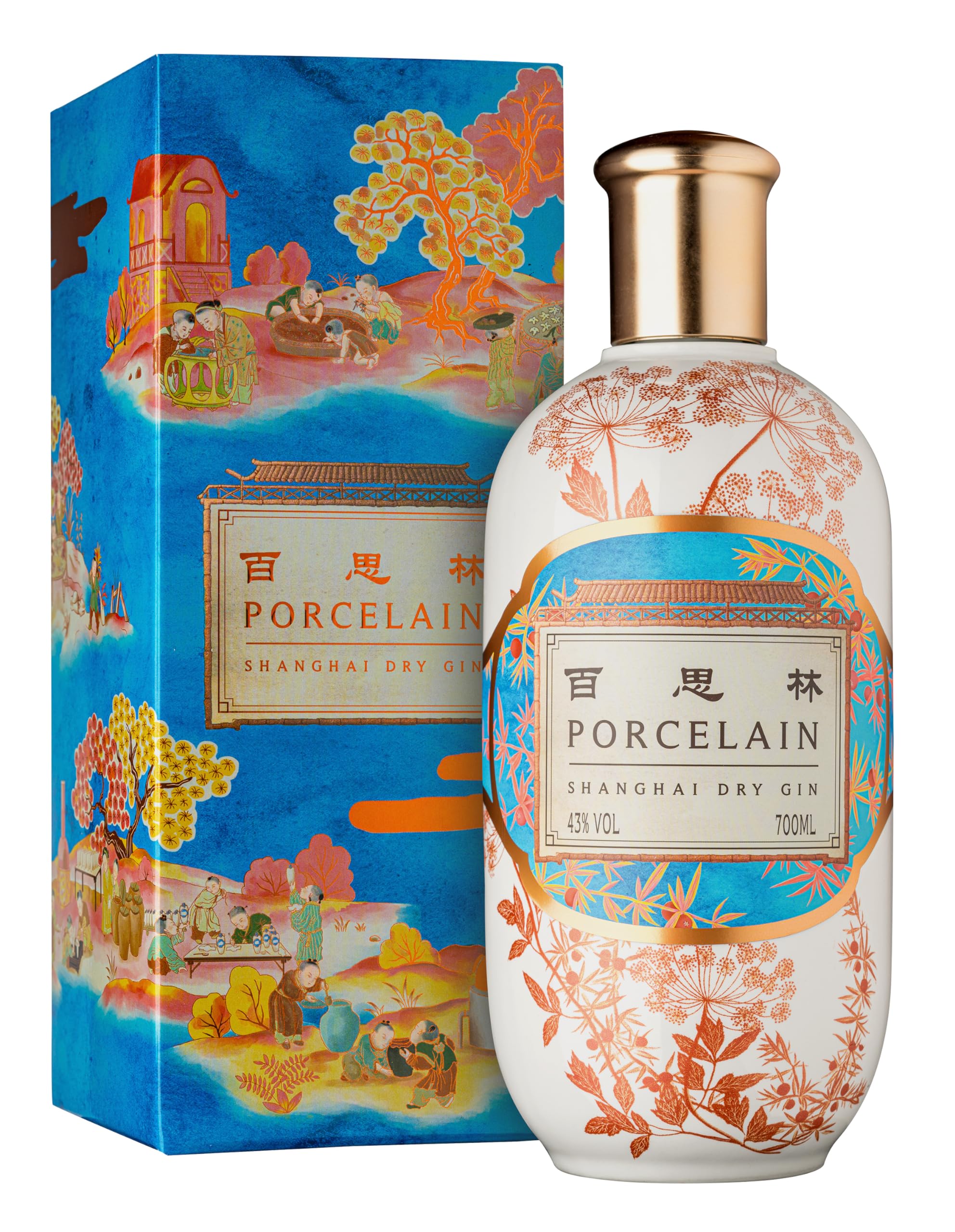 PORCELAIN MANDARINE DRY GIN 70CL 43%