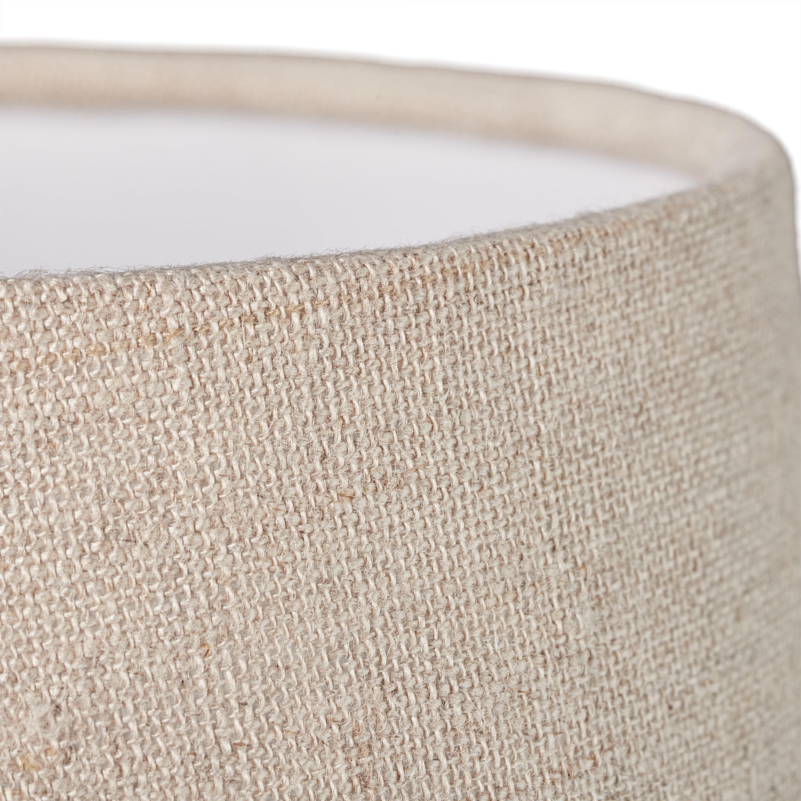 Relaxdays Applique con Paralume in Tessuto, Set 2 Lampade Dimmerabili da Parete, E14, HLP: 23x15x21 cm, Beige Argento