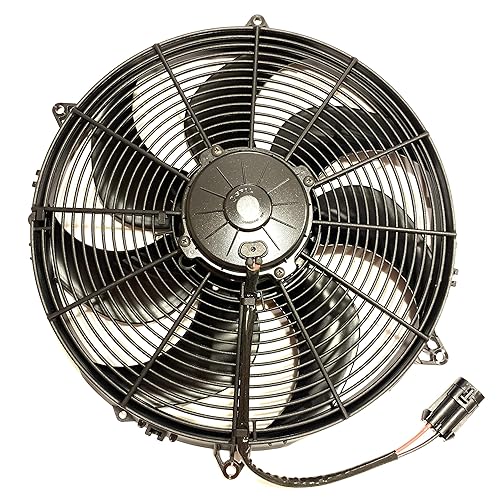 Miniatura 2 de SPAL 30102803 ventilador extractor de 16 pulgadas 12 voltios de alta salida curva hoja 1953 cfm VA33-AP91LL-65A