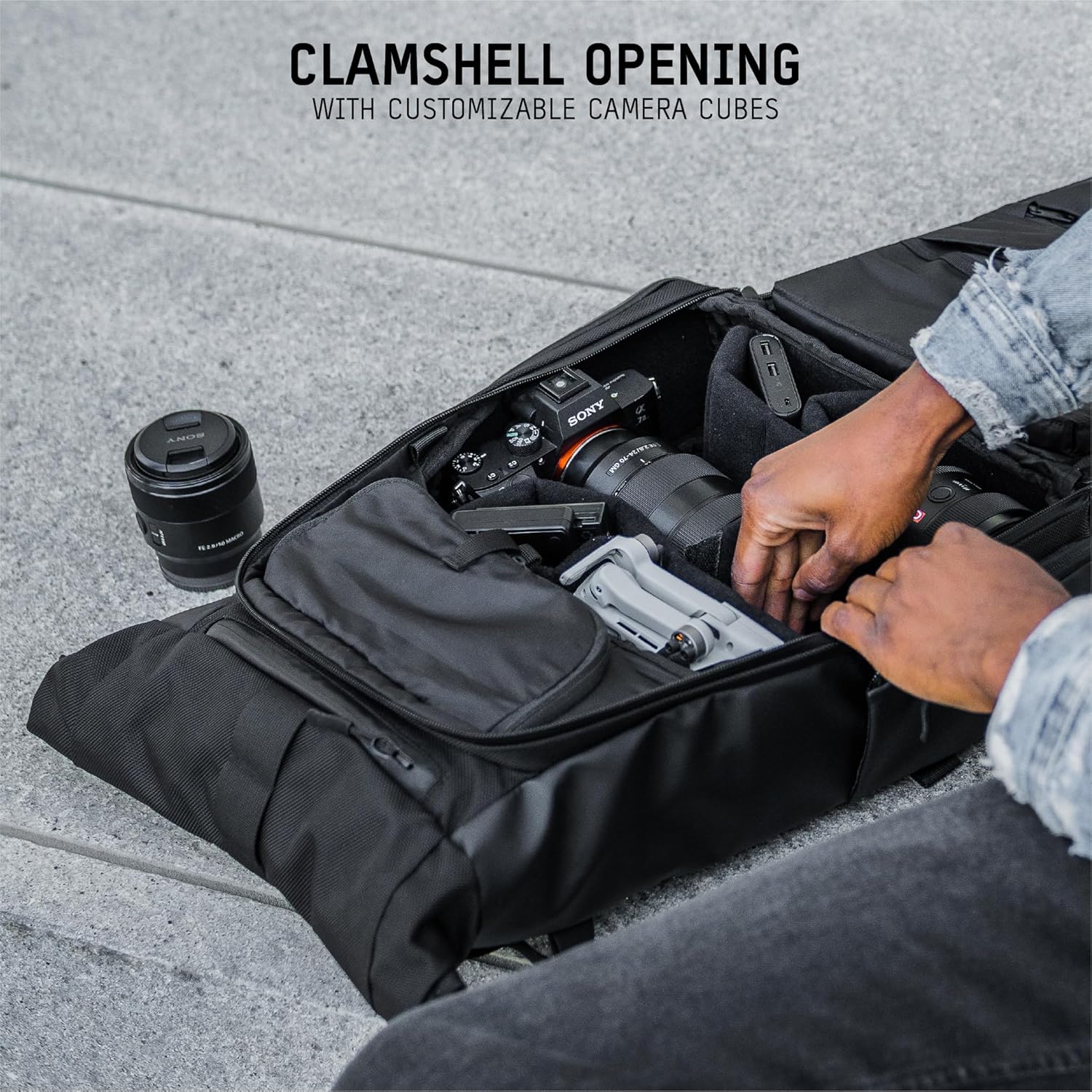 WANDRD PRVKE Lite: Weather-Resistant Travel & Camera Backpack with Laptop Sleeve, Quick Side Access, Clamshell Opening – Ideal Photography & Travel Bag (Black) - Image 6