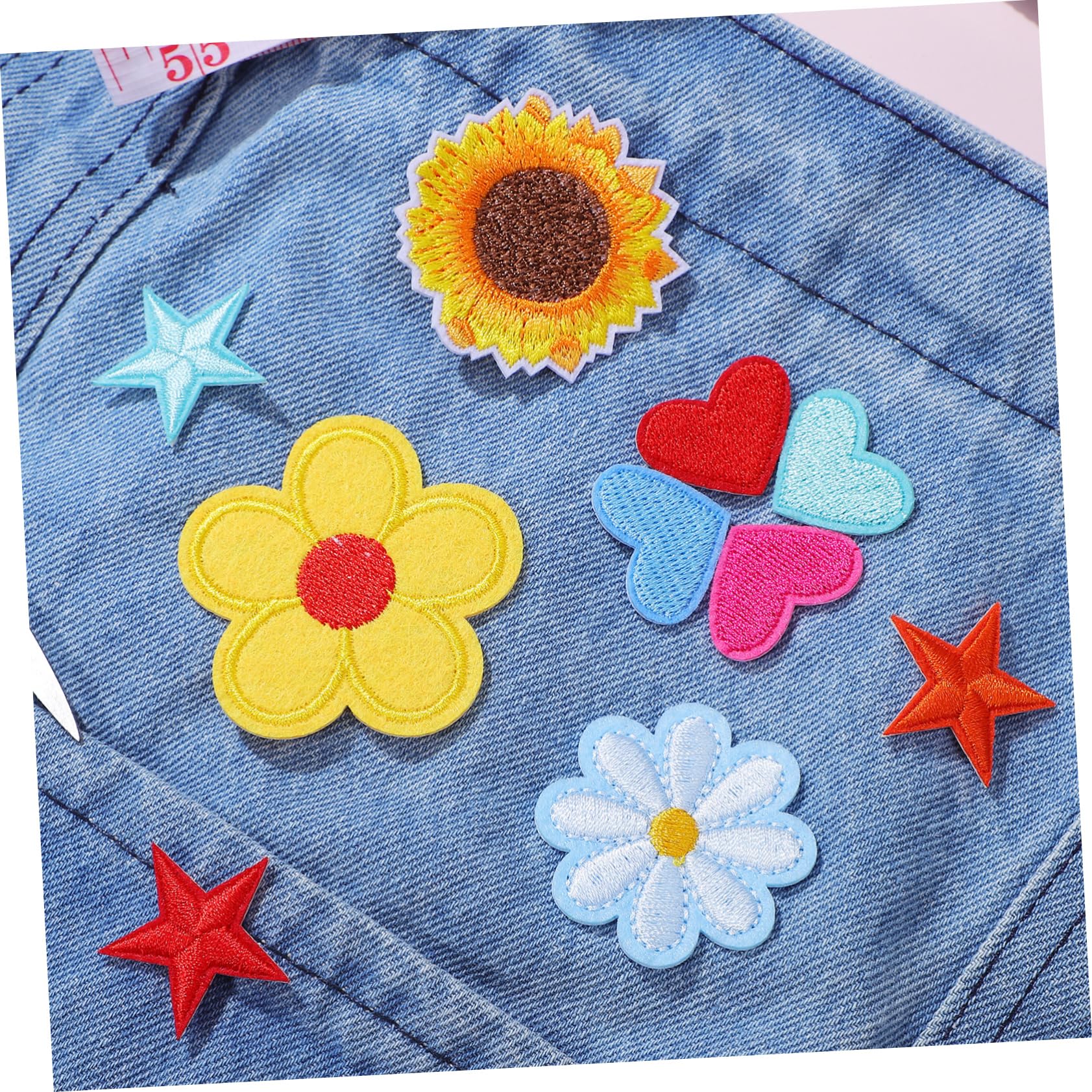 NUOBESTY 284pezzi Toppe Termoadesive Ricamate Per Abbigliamento Appliques Jeans Magliette e