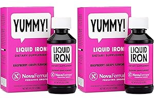 NovaFerrum Pediatric Drops Liquid Iron Supplement 120mL Pack of 2